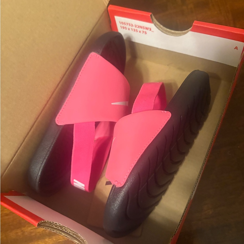 Nike kids Pink Slide Sandals